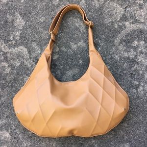 Geometric Leather Adjustable Shoulder Bag